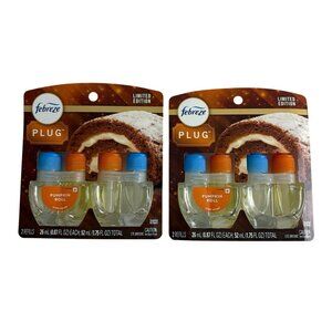 2 Packs Febreze  Plug Air Freshener Refill 0.88 Fl Oz Pumpkin Roll 4 Total